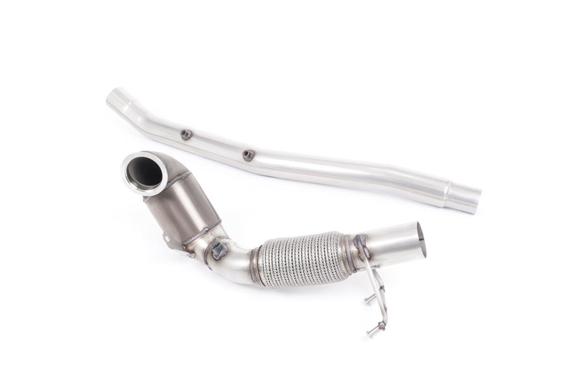 Milltek Large Bore Downpipe and Hi-Flow Sports Cat Exhaust - Audi S3 2.0 TFSI quattro Sportback 8V.2 (GPF Equipped Models Only) 2019-2020