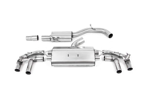 Milltek Particulate Filter-back Exhaust - Volkswagen Golf Mk8 R 2.0 TSI 320PS (GPF Equipped Models Only) 2021-2023