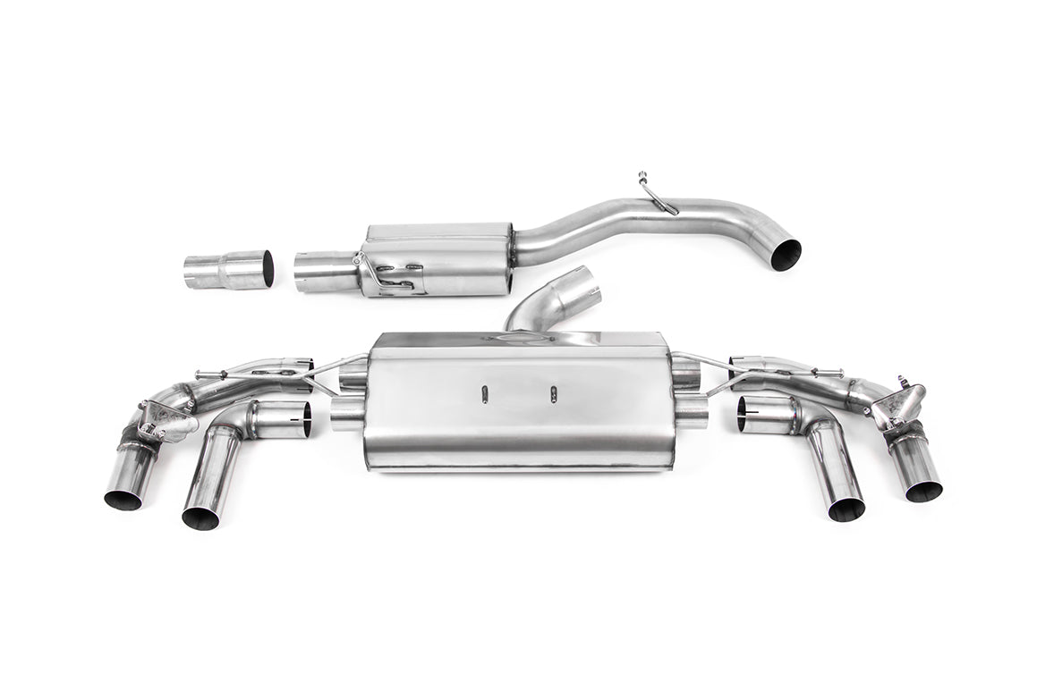 Milltek Particulate Filter-back Exhaust - Volkswagen Golf Mk8 R 2.0 TSI 320PS (GPF Equipped Models Only) 2021-2023