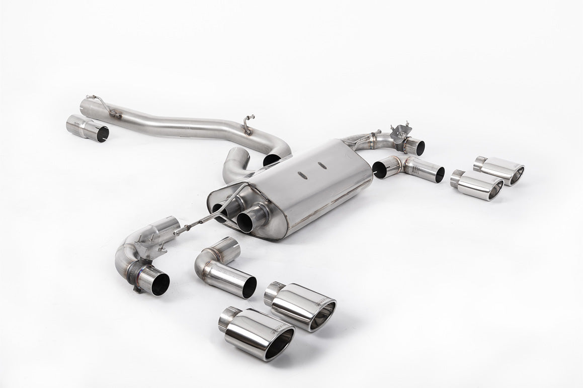 Milltek Cat-back Exhaust - Volkswagen Golf Mk7.5 R 2.0 TSI 310PS (Non-GPF Equipped Models Only) - 80mm Race Systems 2017-2021