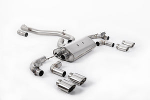Milltek Cat-back Exhaust - Volkswagen Golf Mk7.5 R 2.0 TSI 310PS (Non-GPF Equipped Models Only) - 80mm Race Systems 2017-2021