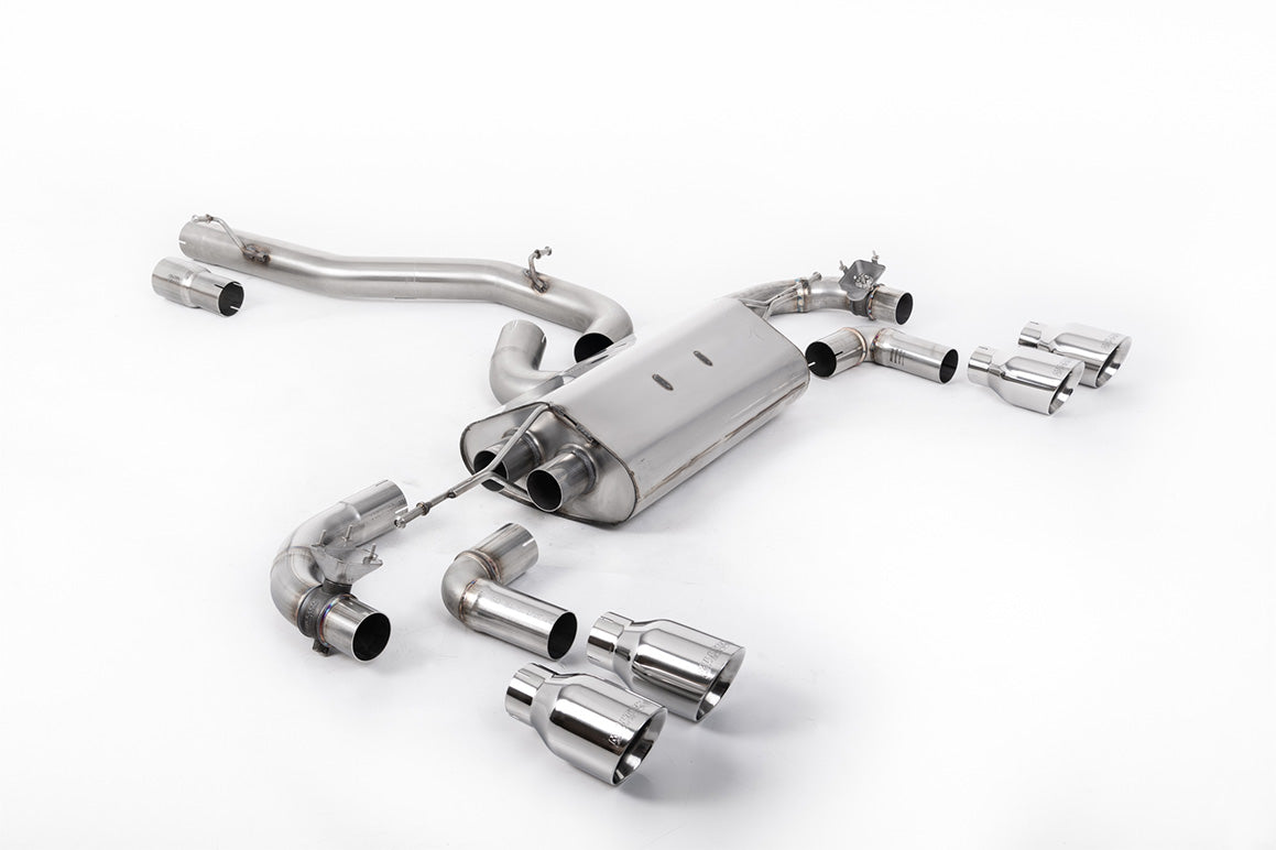 Milltek Cat-back Exhaust - Volkswagen Golf Mk7.5 R 2.0 TSI 310PS (Non-GPF Equipped Models Only) - 80mm Race Systems 2017-2021