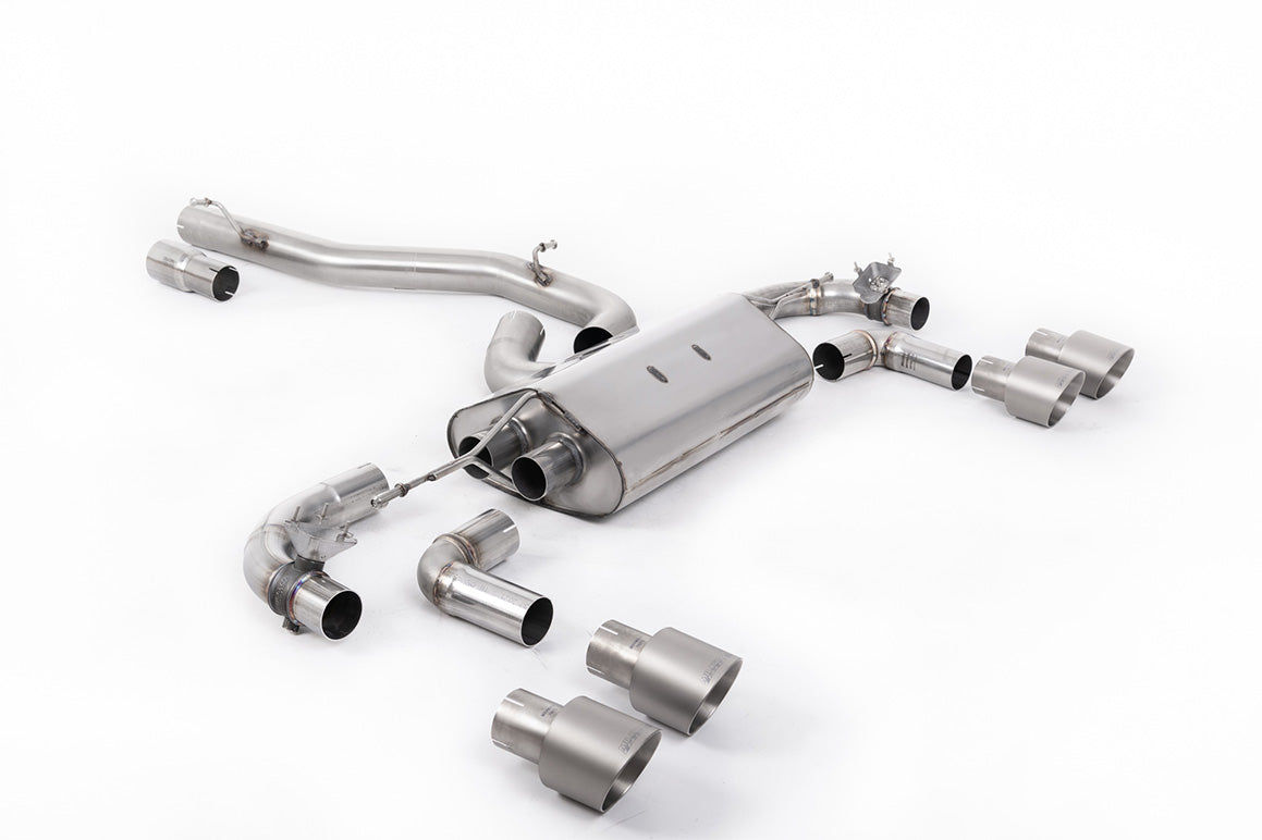 Milltek Cat-back Exhaust - Volkswagen Golf Mk7.5 R 2.0 TSI 300PS (GPF Equipped Models Only) - 80mm Race Systems 2019-2022