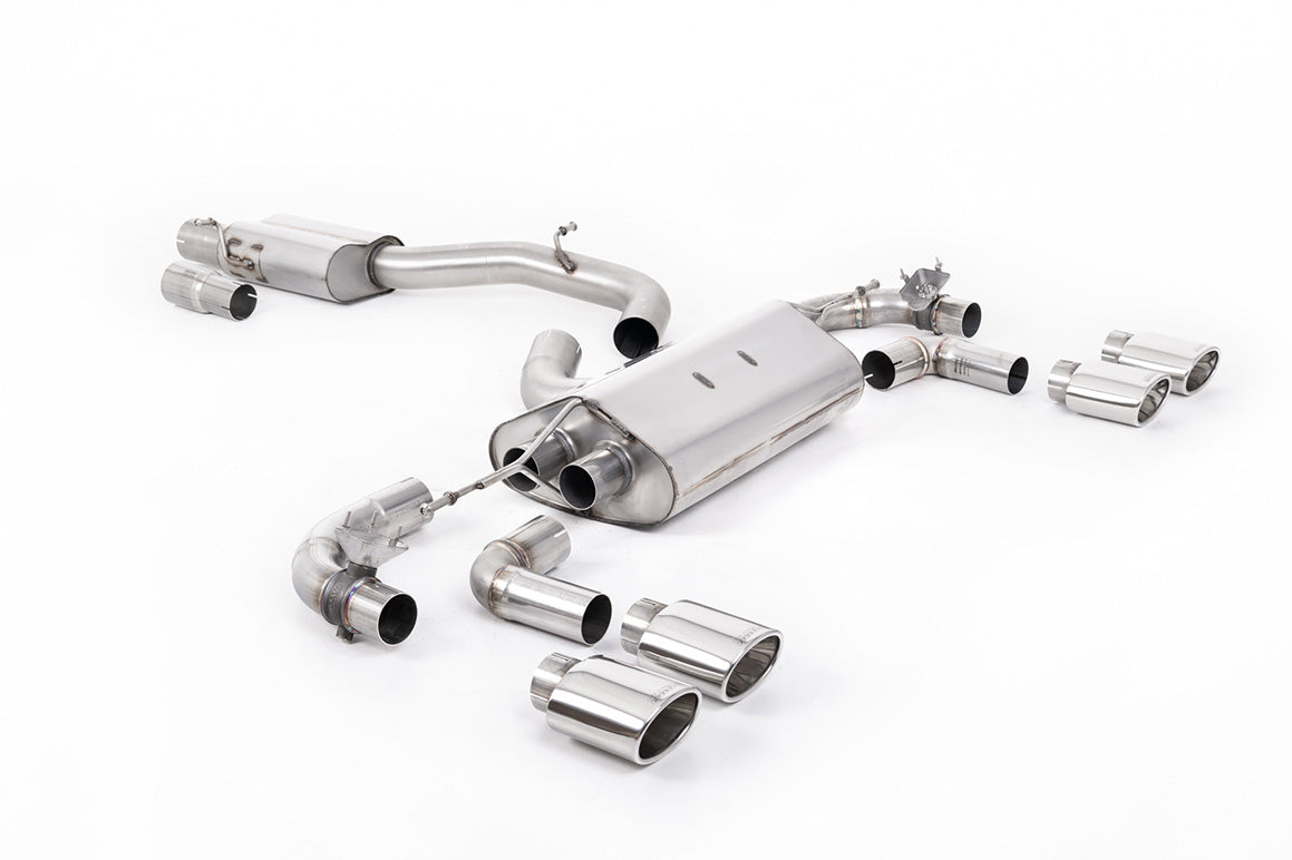Milltek Cat-back Exhaust - Volkswagen Golf Mk7.5 R 2.0 TSI 310PS (Non-GPF Equipped Models Only) - 80mm Race Systems 2017-2021