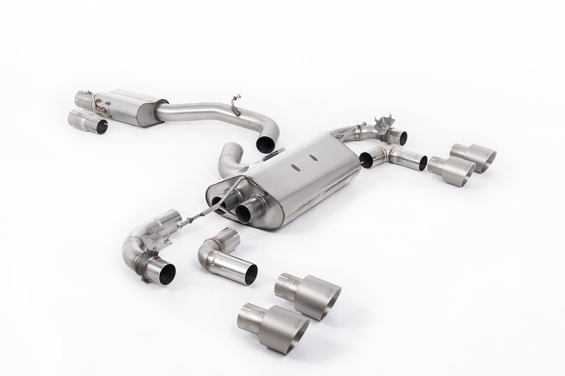 Milltek Cat-back Exhaust - Volkswagen Golf Mk7.5 R 2.0 TSI 310PS (Non-GPF Equipped Models Only) - 80mm Race Systems 2017-2021
