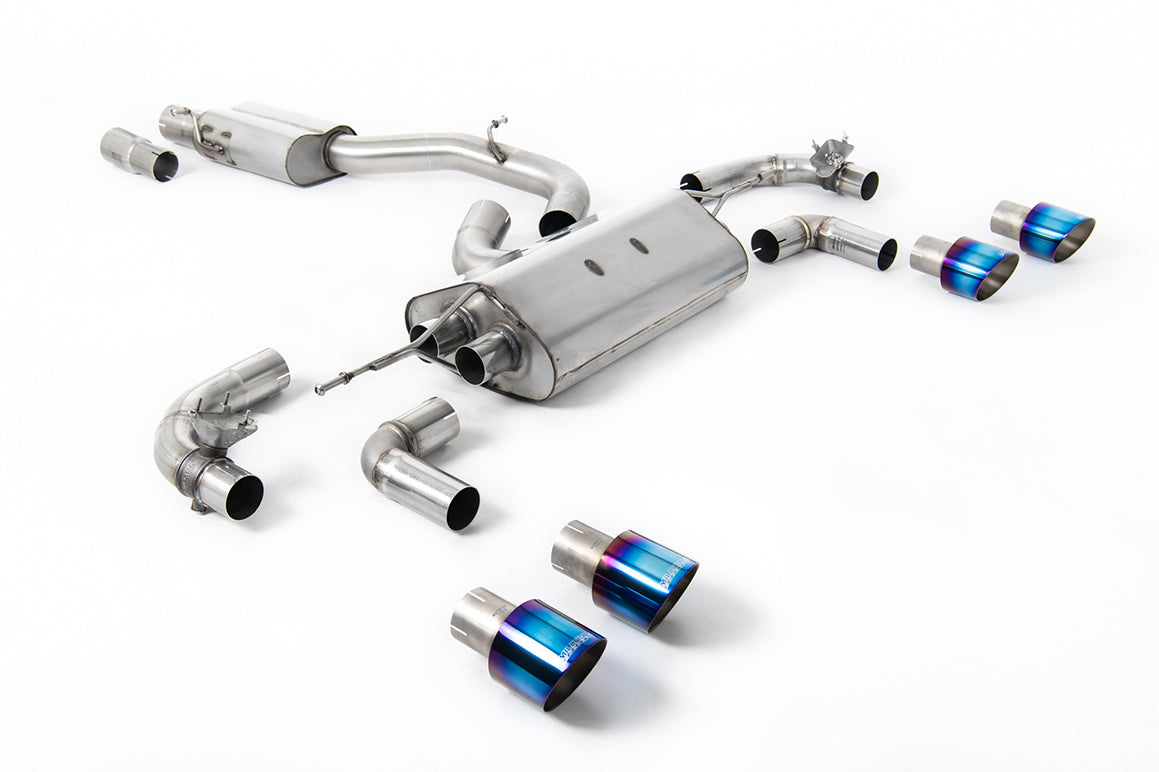 Milltek Cat-back Exhaust - Volkswagen Golf Mk7.5 R 2.0 TSI 310PS (Non-GPF Equipped Models Only) - 80mm Race Systems 2017-2021