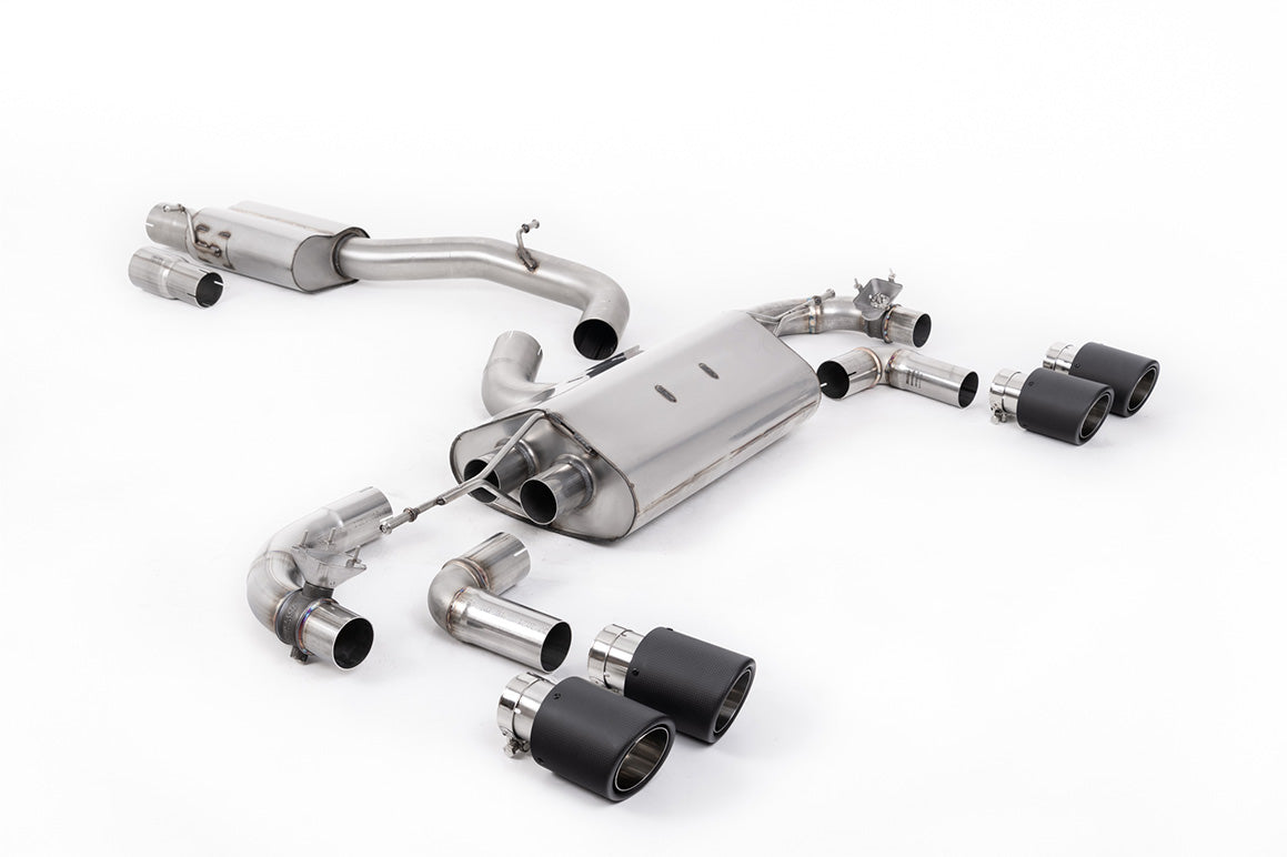 Milltek Cat-back Exhaust - Volkswagen Golf Mk7.5 R 2.0 TSI 310PS (Non-GPF Equipped Models Only) - 80mm Race Systems 2017-2021