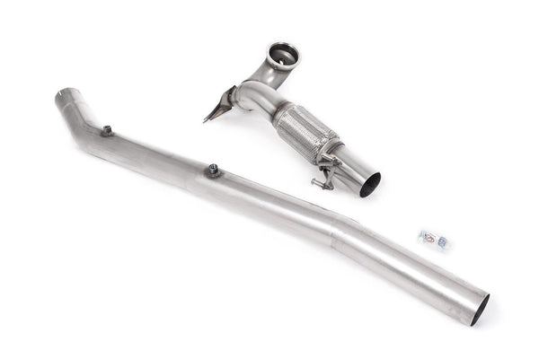 Milltek Large-bore Downpipe and De-cat Exhaust - Audi S3 2.0TFSI Quattro Saloon/Sedan 310PS 8Y (North American / Non-OPF Models Only) 2022-2023