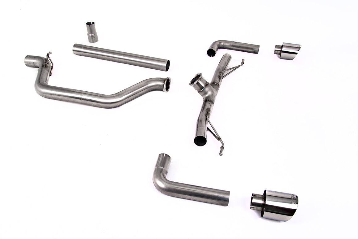 Milltek Particulate Filter-back Exhaust - Volkswagen Golf Mk8 GTi (245ps OPF/GPF Equipped Models Only) 2020-2023
