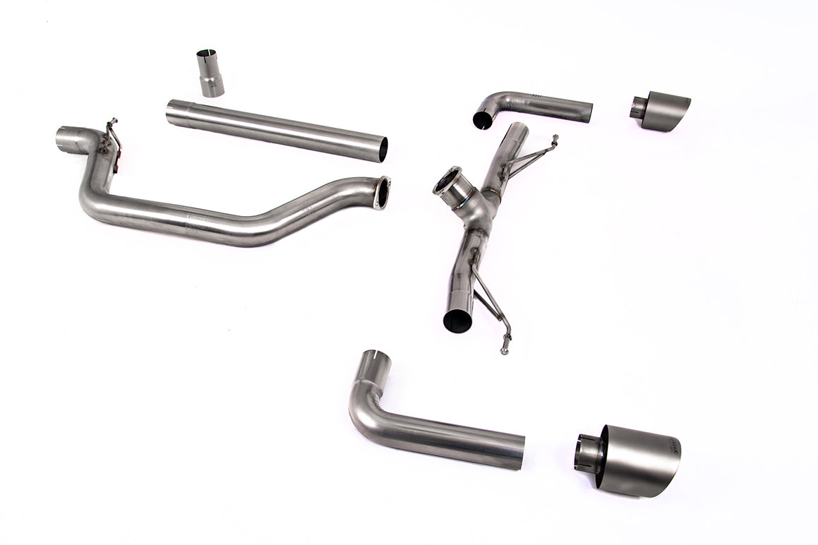 Milltek Particulate Filter-back Exhaust - Volkswagen Golf Mk8 GTi Clubsport (300ps OPF/GPF Equipped Models Only) 2021-2023