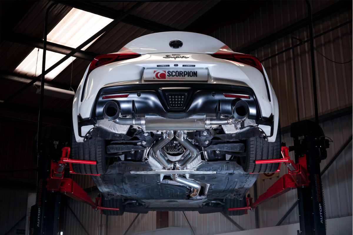 Scorpion Exhausts Cat-Back Twin - Toyota Supra A90 (Inc GR) 3.0T ROW Non-GPF Model 2019-2025
