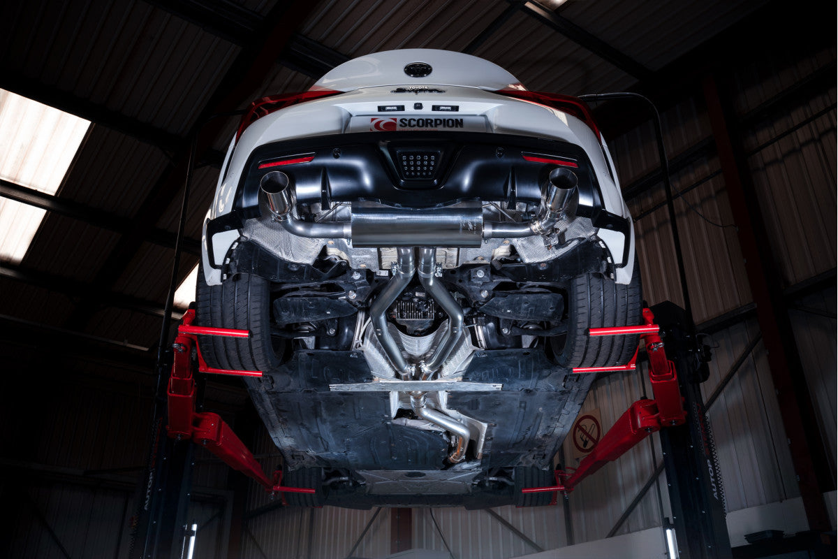 Scorpion Exhausts Cat-Back Twin - Toyota Supra A90 (Inc GR) 3.0T ROW Non-GPF Model 2019-2025