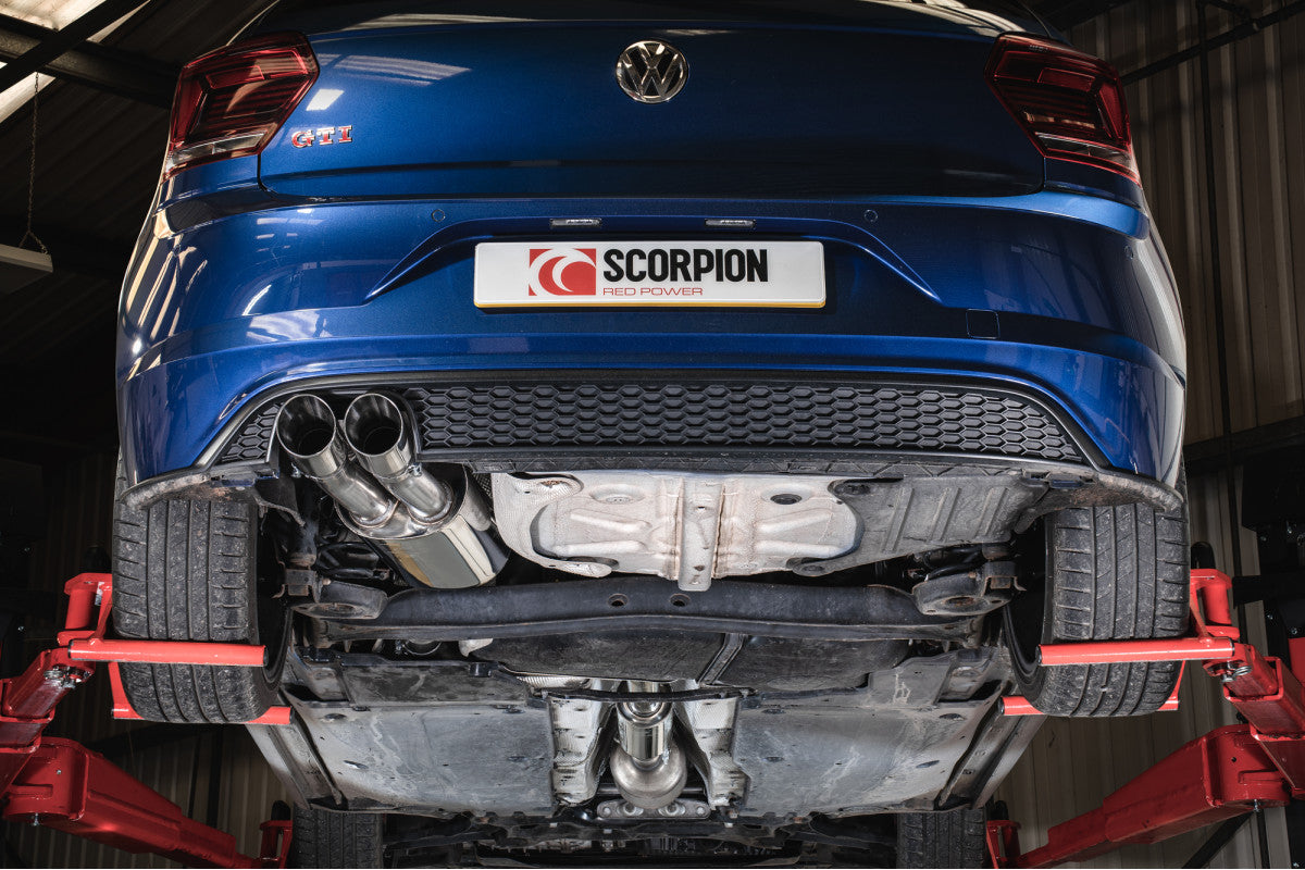 Scorpion Exhausts Cat/GPF-Back - Volkswagen Polo GTI 2.0T AW Facelift GPF Model 2021-2025