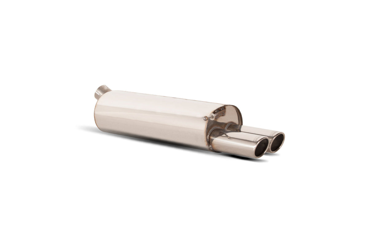 Scorpion 2.5" Rear Silencer / Monaco (Twin) Tips - Volkswagen Golf Mk4 All excluding 2.3 V5 & 4WD models (1998–2006)