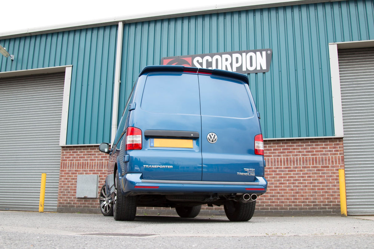 Scorpion DPF-Back Exhaust - Volkswagen Transporter T5 2.5TDi (03-09) / T5 2.0 (10-15) / T5 & T6 2.0 BiTDi (15-ON) SWB/LWD 2WD