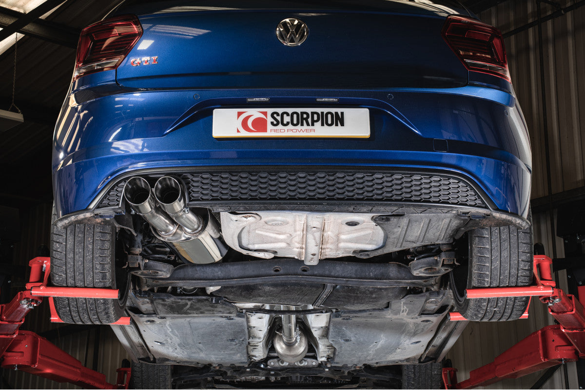 Scorpion Exhausts Cat/GPF-Back - Volkswagen Polo GTI 2.0T AW Facelift GPF Model 2021-2025