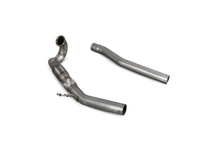Scorpion 3.15" Downpipe With A High Flow Sports Catalyst - Volkswagen MK7 & MK7.5 Golf R (Non GPF Models Only) / Golf R Estate MK7.5 Facelift (Non GPF Model Only), Audi S3 8V (Non GPF Model Only) (2014–2018)