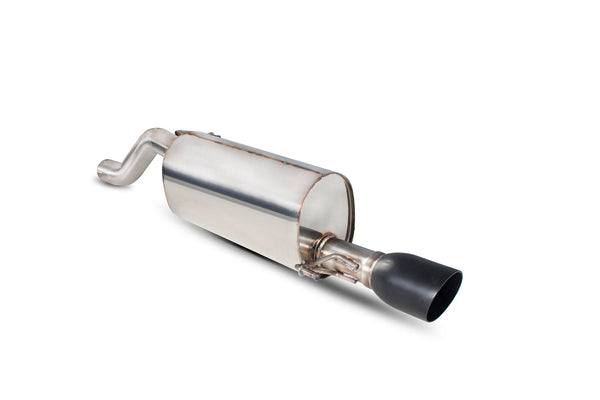 Scorpion 2.5" Rear Silencer / Daytona Ceramic Tips - Vauxhall Corsa D 1.4 Turbo Black Edition (2012–2015)