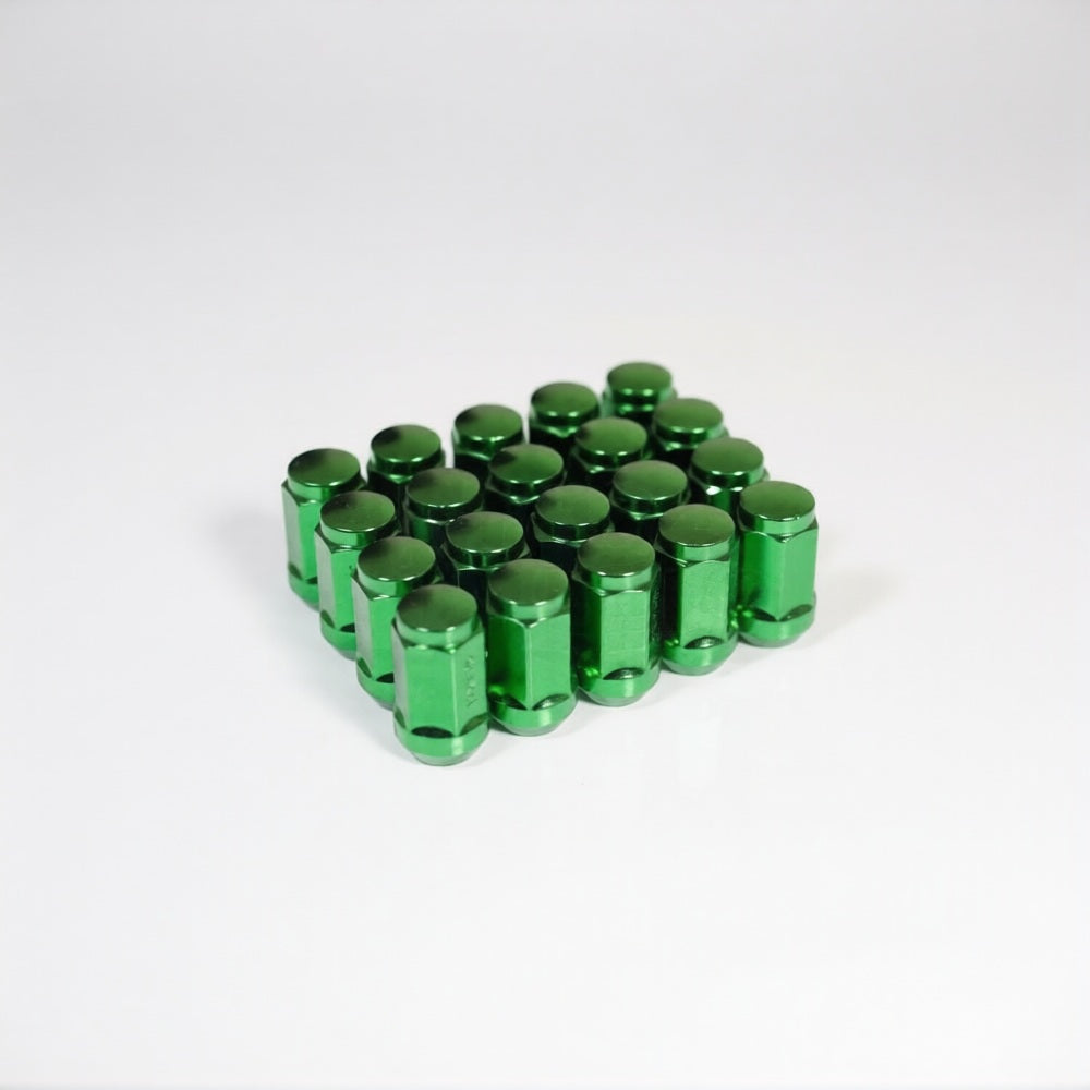 TiTAN Capped Steel Wheel Nuts (GREEN) CLEARANCE - M12x1.50