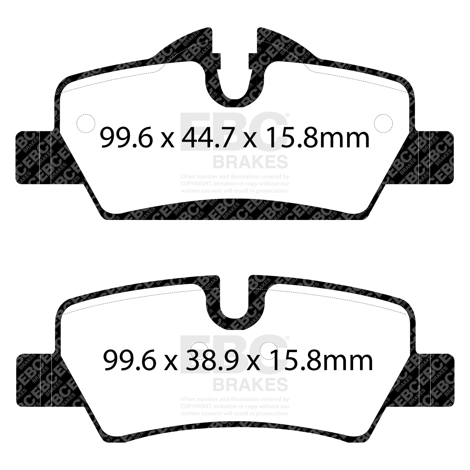 EBC Greenstuff Brake Pads (REAR) - Mini Cooper S F56