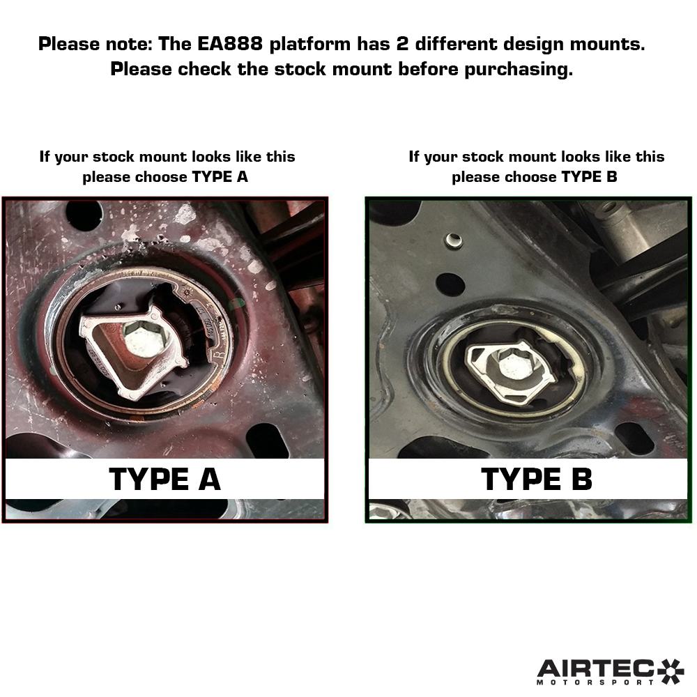 AIRTEC Rear Torque Engine Mount Insert - Audi S3 Quattro 8V & TTS Quattro 8S