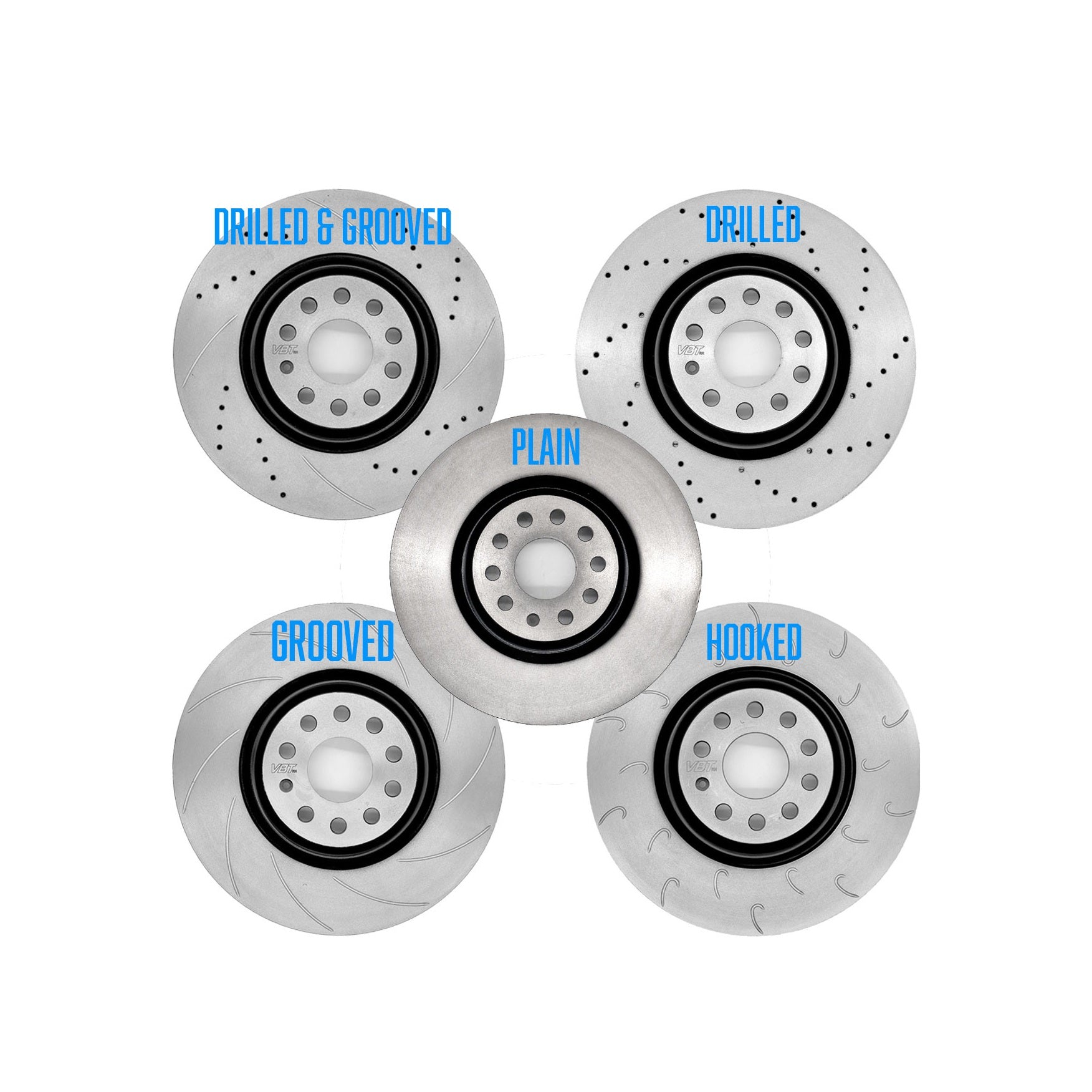 VBT Brake Discs (FRONT) 340x30mm - Volkswagen Golf GTI MK7