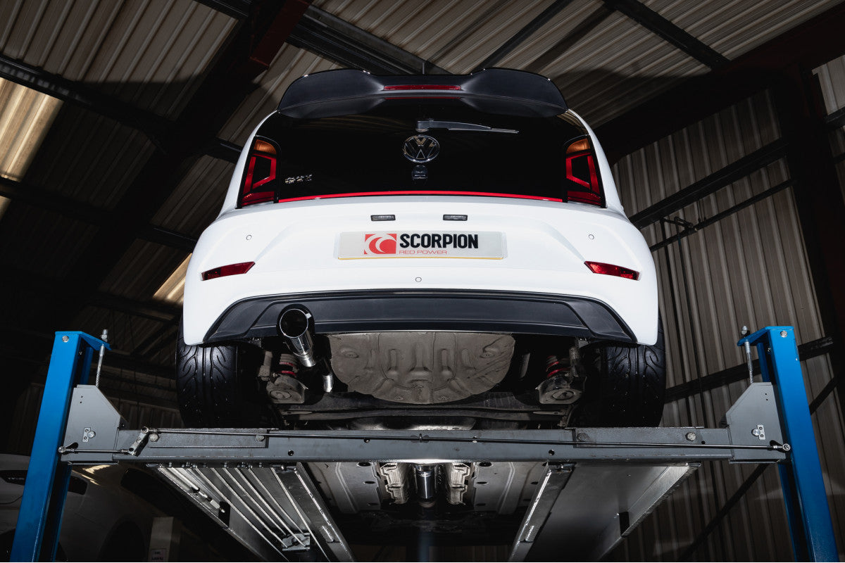 Scorpion Exhausts Cat/GPF-Back - Volkswagen UP! GTI 1.0T Incl. 3 & 5 Door Models 2018-2024