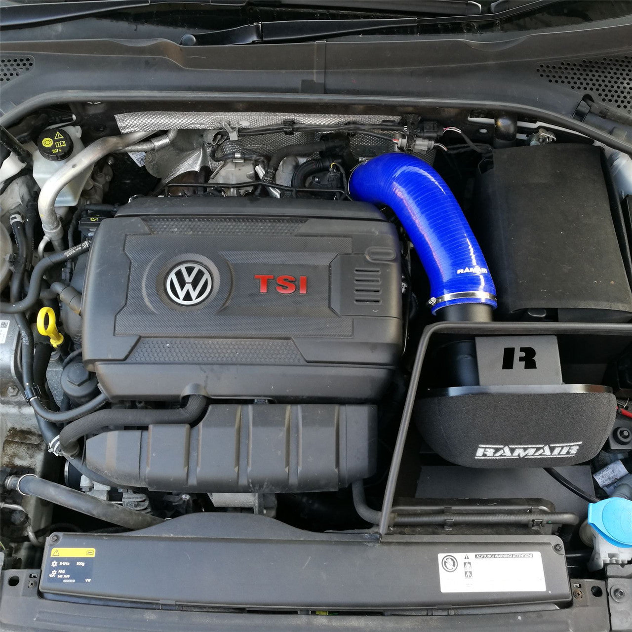 RamAir Performance Intake Kit with Turbo Elbow & Blue Intake Hose -  Audi S3 8V/TTS 8S, SEAT Leon Cupra 5F, VW Golf GTI/R MK7