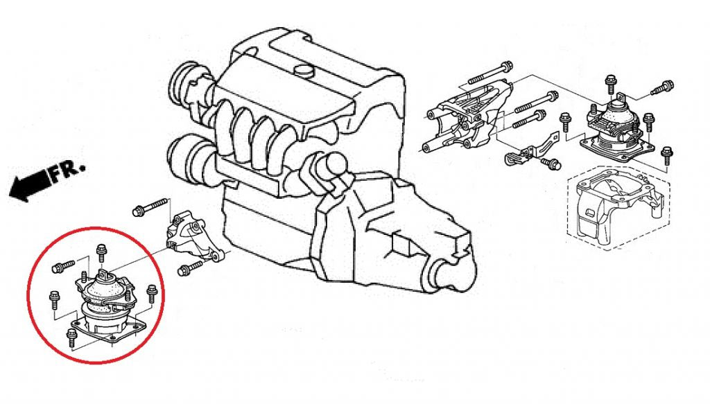 Vibra Technics Road Front Engine Mount (MT) - Honda Accord 2.0 CL7/CL9