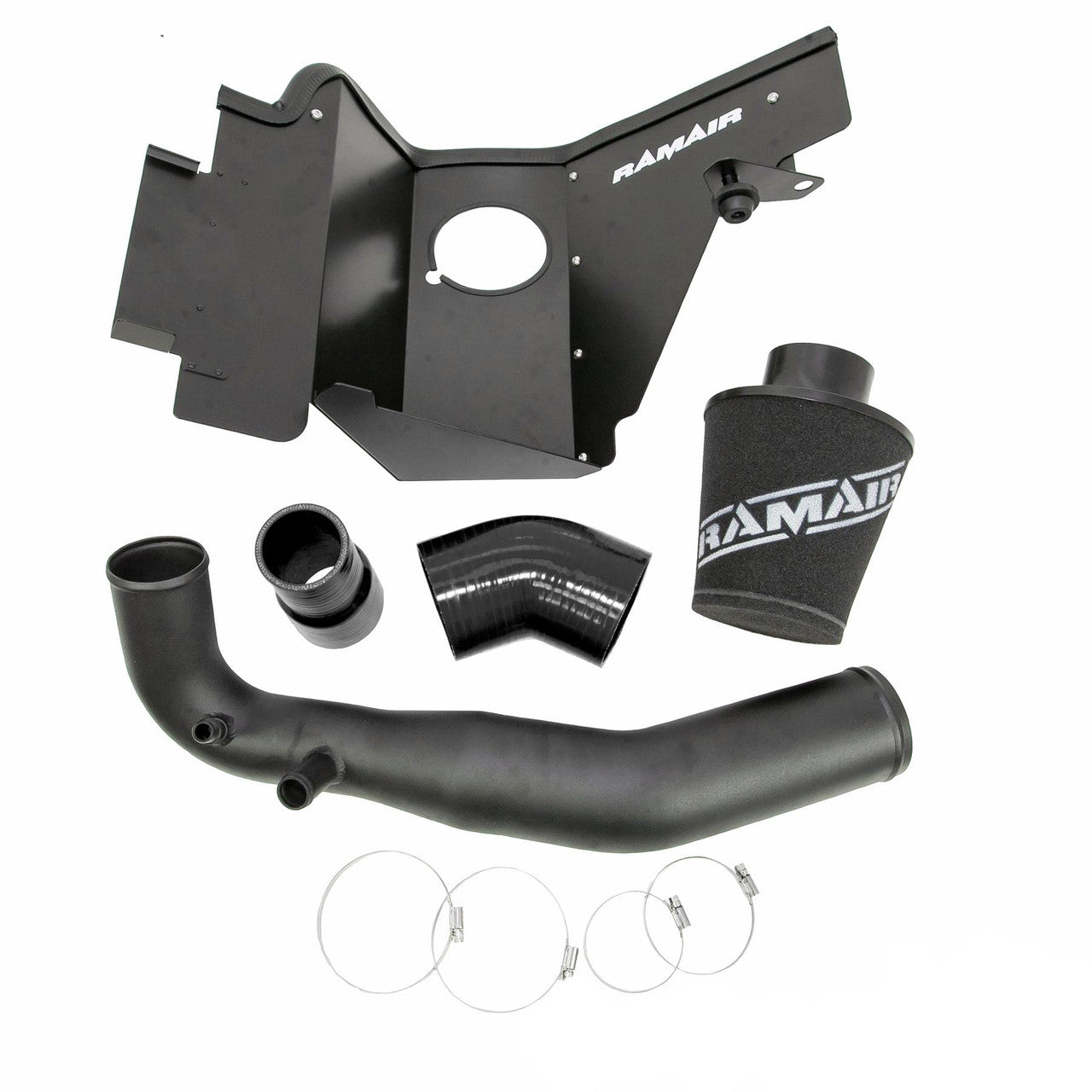 RamAir Performance Intake Kit (Black) - Ford Mustang 2.3L Ecoboost S550