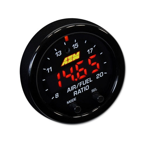 AEM X-Series OBD2 Wideband O2 Air Fuel Ratio UEGO 52mm Electrical Digital Gauge