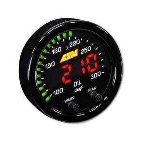 AEM X-Series Oil/Transmission/Water Temperature 52mm Electrical Digital Gauge (150°C/300°F)