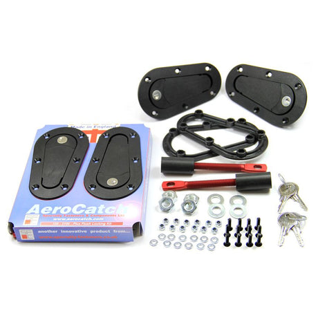 AeroCatch 120 Plus Flush (Lockable) Kit - Black