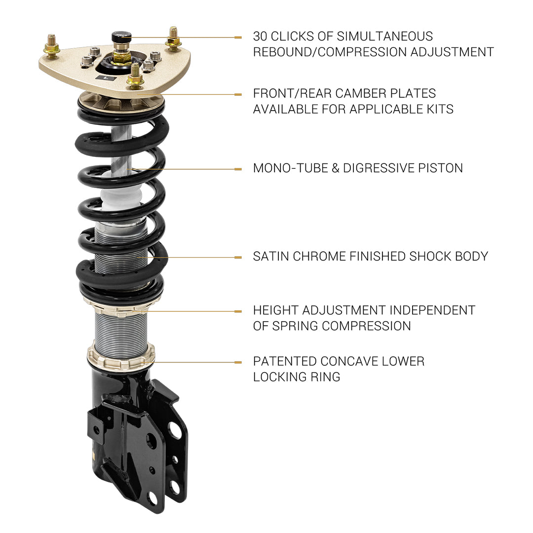 BC RACING COILOVERS DS SERIES - MERCEDES BENZ CLA/45 C117 13-19