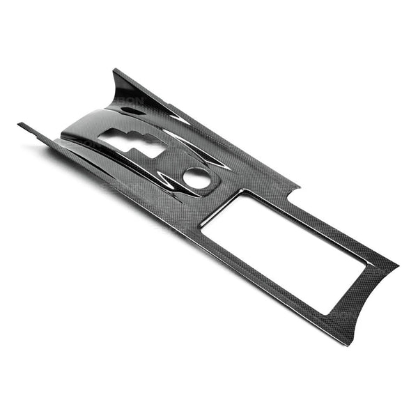 SEIBON CARBON FIBRE CENTER SHIFTER BEZEL - 2009-2016 NISSAN GT-R