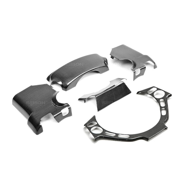 SEIBON CARBON FIBRE STEERING COLUMN SURROUND TRIM - 2009-2016 NISSAN GT-R - 5 PCS
