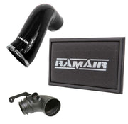 RamAir Panel Air Filter Intake Pipe Air Hose & Turbo Elbow (Black) EA888 Gen3 - Audi TTS Quattro 8S