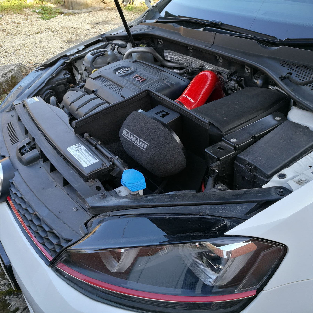 RamAir Performance Intake Kit with Turbo Elbow & Red Intake Hose -  Audi S3 8V/TTS 8S, SEAT Leon Cupra 5F, VW Golf GTI/R MK7