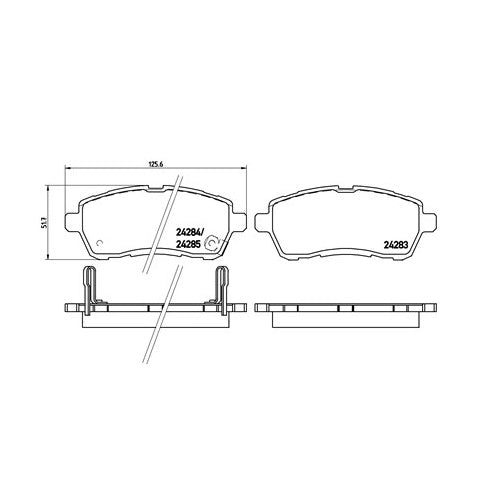 PBS ProTrack Performance Brake Pads (FRONT) - Ford Fiesta 1.0L Ecoboost MK7