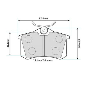 PBS Protrack Performance Brake Pads