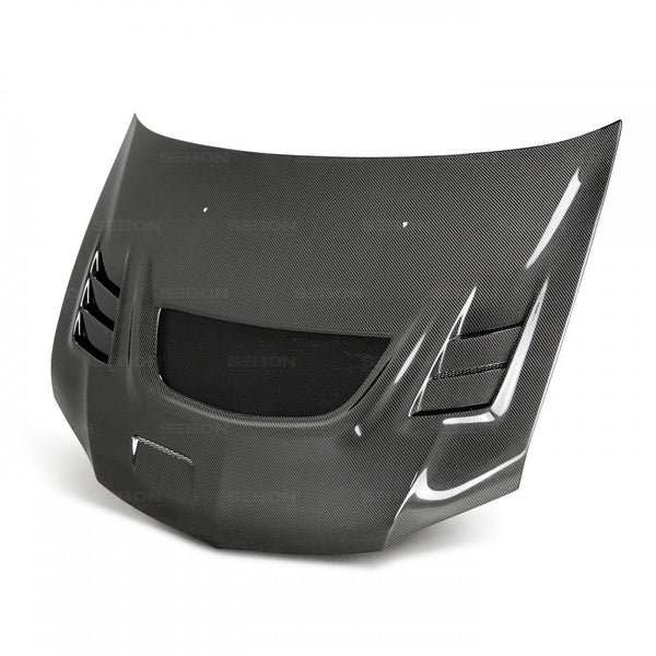 SEIBON CW-STYLE CARBON FIBRE BONNET - 2003-2007 MITSUBISHI LANCER EVO