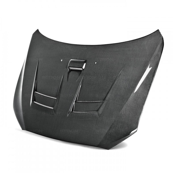 SEIBON DV-STYLE CARBON FIBRE BONNET - 2008-2015 MITSUBISHI LANCER EVO X