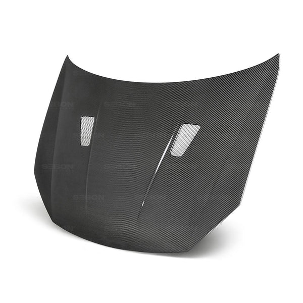 SEIBON TM-STYLE CARBON FIBRE BONNET - 2010-2014 VOLKSWAGEN GOLF - GTI - R (SHAVED)