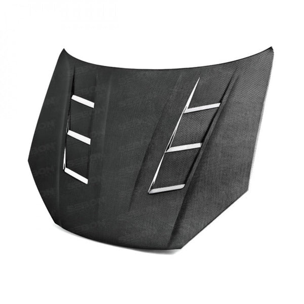 SEIBON TS-STYLE CARBON FIBRE BONNET - 2013-2016 HYUNDAI GENESIS COUPE