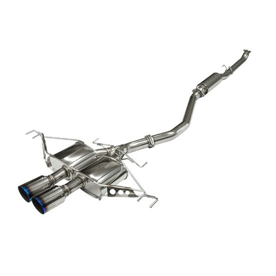 HKS Hi Power Legamax Resonated Cat Back Exhaust System - Honda Civic Type R FK8 (2017-present)