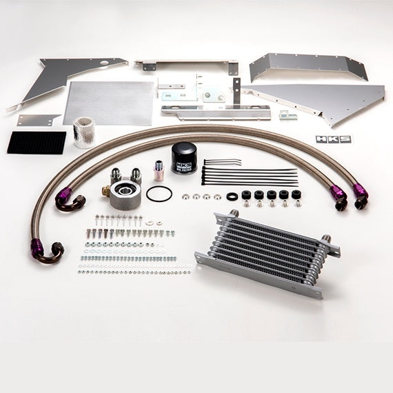 HKS 9 Row Oil Cooler Kit - Honda Civic Type R FK8 (2017-present)