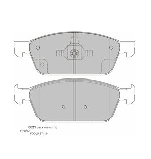 PBS ProRace Performance Brake Pads (FRONT) - Ford Focus ST MK3