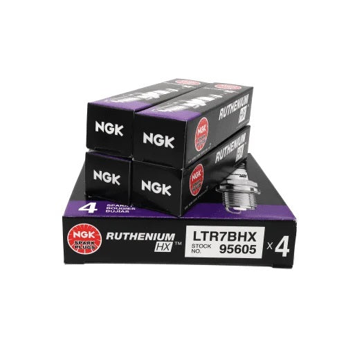 NGK Ruthenium HX Performance Spark Plug Set (LTR7BHX) - Ford Fiesta MK7 ST180 (2013–2017)
