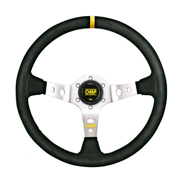 OMP Corsica Deep Dish Steering Wheel Suede Silver