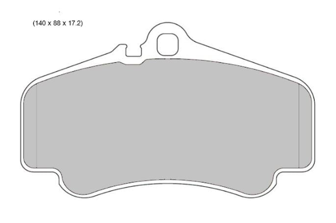 PBS ProRace Performance Brake Pads (FRONT) 8554PR - Porsche 911 996/997